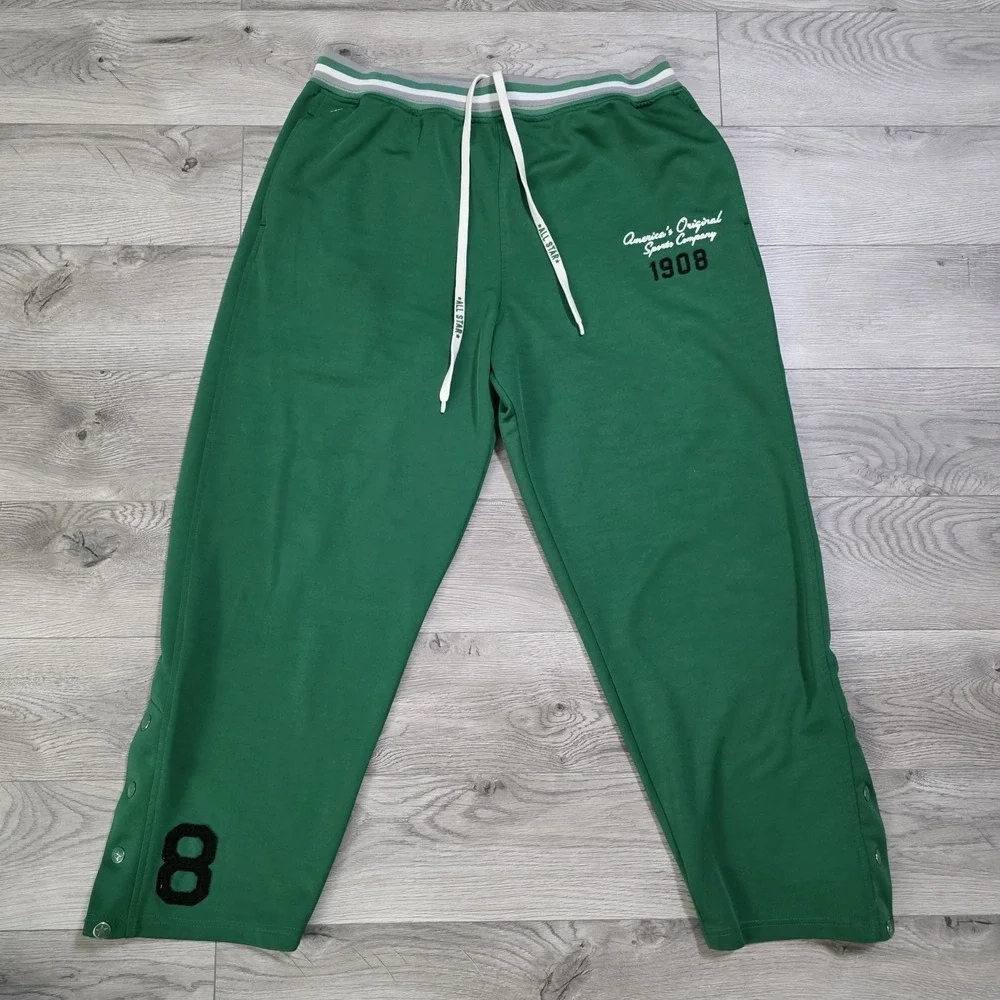 Converse All Star EST 1908 Logo Green Sweatpants Men's Size XXL RARE